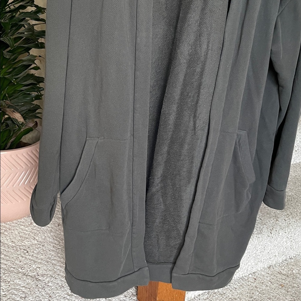 Eileen Fisher Organic Cotton French Terry Hooded Jacket - Picture 6 of 14